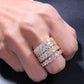 Single-row Zircon Ring For Men And Women.