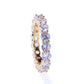 Single-row Zircon Ring For Men And Women.