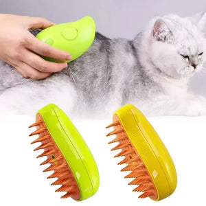 Steamy Pet Brush 3-in-1